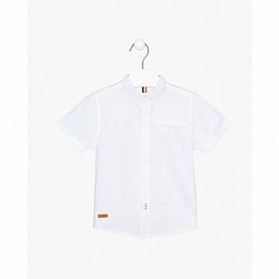 πουκάμισο με κοντό μανική losan  - Λευκό