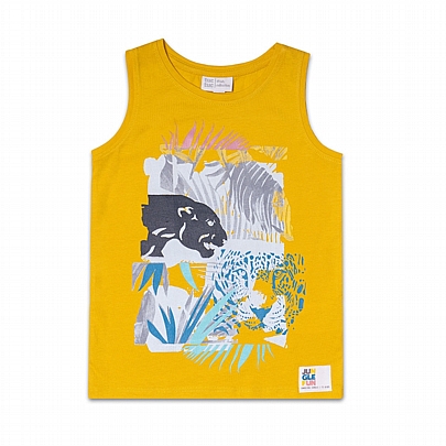 Item: tuc tuc sleeveless jungle top - Yellow tuc tuc sleeveless jungle top - Yellow