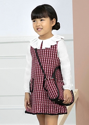 Item: Abel and Lula plaid dress - Black Abel and Lula plaid dress - Black