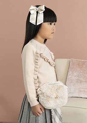 Item: Abel and Lula fur bag - Beige Abel and Lula fur bag - Beige