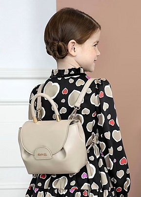 Item: Backpack & purse 2 in 1 beige synthetic leather abel and lula - Beige Backpack & purse 2 in 1 beige synthetic leather abel and lula - Beige