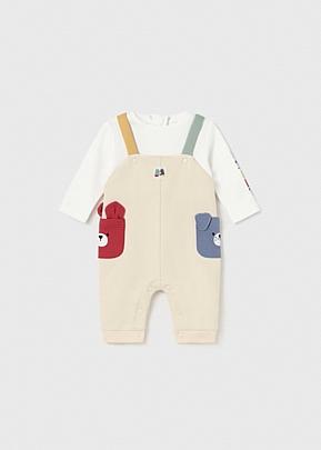 Item: BCI Mayoral cotton overalls effect jumpsuit - Beige BCI Mayoral cotton overalls effect jumpsuit - Beige