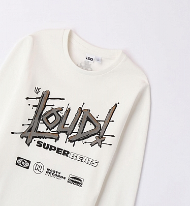 Item: iDO long sleeve t-shirt - White iDO long sleeve t-shirt - White