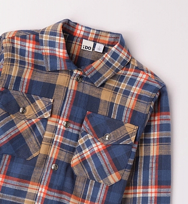 Item: iDO plaid shirt - Blue raf iDO plaid shirt - Blue raf