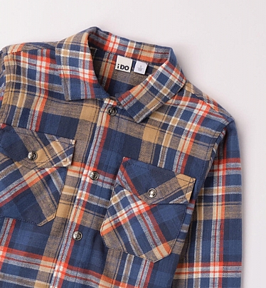 iDO plaid shirt - Blue raf