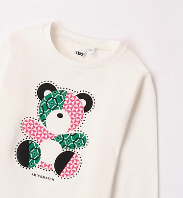 Item: iDO long sleeve t-shirt - White iDO long sleeve t-shirt - White
