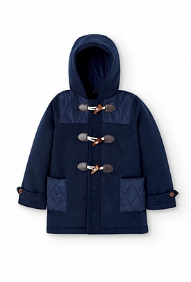 Boboli blue montgomery coat  - Dark blue