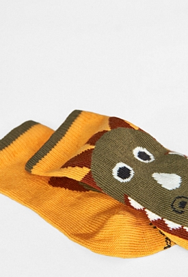 Boboli Dinosaur 3 Piece Socks - Khaki