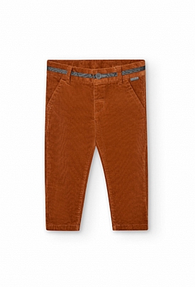 Bronze elastic micro-cut Boboli trousers - Bronze