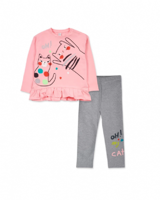 Item: Set with glitter tuc tuc leggings
- Pink Set with glitter tuc tuc leggings
- Pink