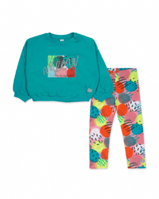 Set with colorful tuc tuc leggings
 - Turquoise