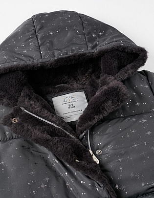 Item: Zippy glitter jacket - Gray Zippy glitter jacket - Gray