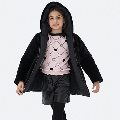 Item: Double-sided boboli jacket - Black Double-sided boboli jacket - Black