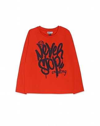 Nath Kids Μακρυμάνικη μπλούζα  - Πορτοκαλί