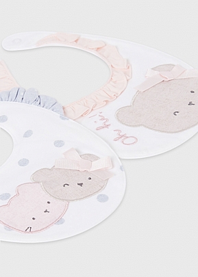 Item: Bibs 2 pieces ecofriends Mayoral - Gray Bibs 2 pieces ecofriends Mayoral - Gray