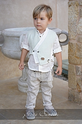 Προϊόν: Stova Bambini Βαπτιστικό Κοστούμι SS24B21 - Λαδί Stova Bambini Βαπτιστικό Κοστούμι SS24B21 - Λαδί