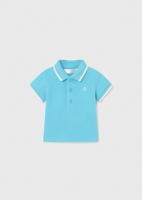 Mayoral short sleeve polo shirt - Turquoise
