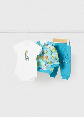 Mayoral suit set 3 pcs - Light blue