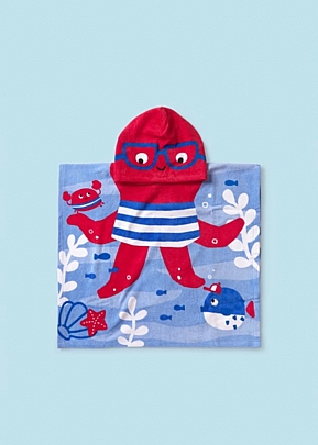 Mayoral Better Cotton Baby Beach Towel - Blue