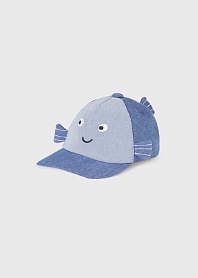 Mayoral fish hat Better Cotton - Light blue