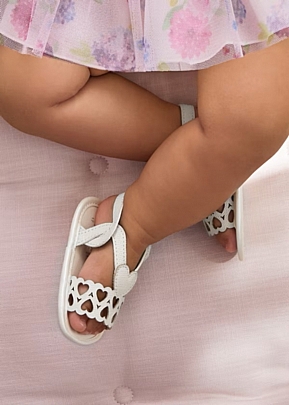 Mayoral baby sandals - White