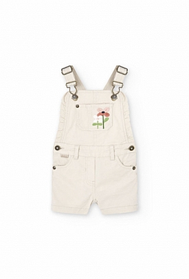 Item: Boboli fabric dungarees - Beige Boboli fabric dungarees - Beige