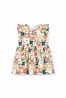 Item: Boboli dress with ruffles - White Boboli dress with ruffles - White