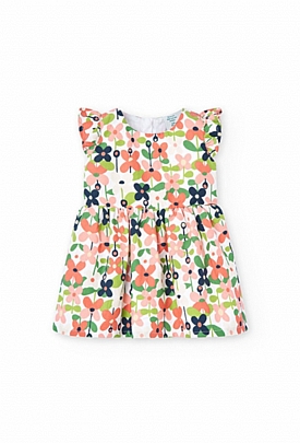 Boboli dress with ruffles - White