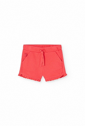 Boboli shorts with ruffles - Red