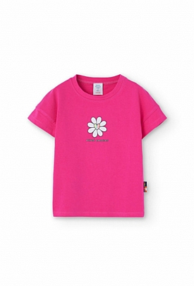 Boboli short sleeve blouse - Fuchsia