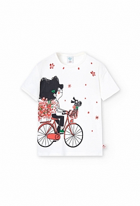 Item: Boboli short sleeve blouse - White Boboli short sleeve blouse - White