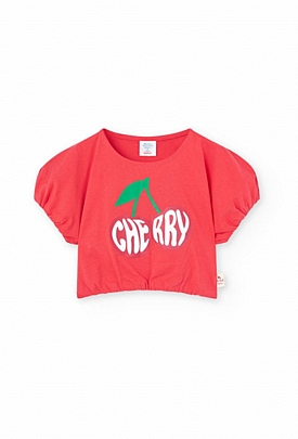 Boboli top t-shirt - Coral