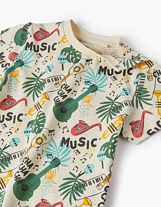 Item: Zippy short sleeve t-shirt - Ecru Zippy short sleeve t-shirt - Ecru