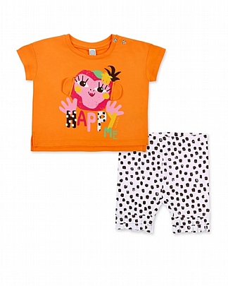 Item: Tuc Tuc set with leggings - Orange Tuc Tuc set with leggings - Orange