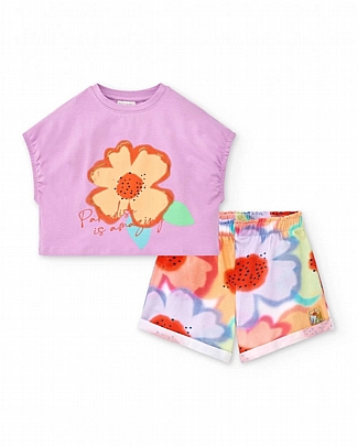 Item: Tuc Tuc shorts set - Lilac Tuc Tuc shorts set - Lilac