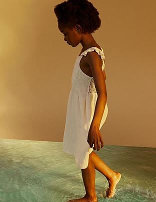 Item: Zippy knit dress - White Zippy knit dress - White
