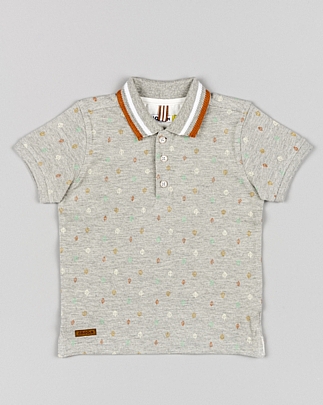 Item: Losan short sleeve polo shirt - Gray Losan short sleeve polo shirt - Gray