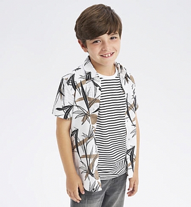 Item: iDO striped t-shirt - Black iDO striped t-shirt - Black