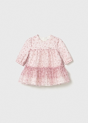 Mayoral φόρεμα ροδοπέταλο βρεφικό - Ροζ