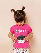 T-SHIRT WITH POCKET FOR BABY GIRLS &apos;SNACK&apos;, PINK 