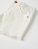 denim shorts white zippy : 1