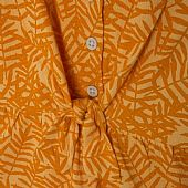 ORANGE SUSPENDERS JERSEY JUMPSUIT FOR GIRLS 