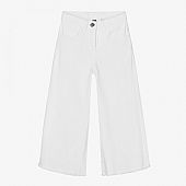 White Wide Leg Denim Jeans i DO : 1