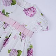Chicco φόρεμα με φλοράλ στάμπα και φιόγκο   : 1