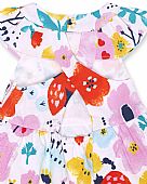 Tiny Critters printed satin tuc-tuc dress : 3