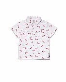 Beach Day boy&apos;s white poplin shirt tuc-tuc : 1