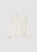Blouse with frills on the collar abel and lula : 1