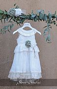 Stova Bambini βαπτιστικό φόρεμα βέλγικη λινή γάζα SS24G5 : 4