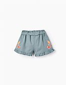 Zippy shorts with flower embroidery : 2