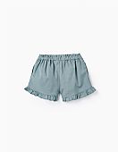 Zippy shorts with flower embroidery : 4